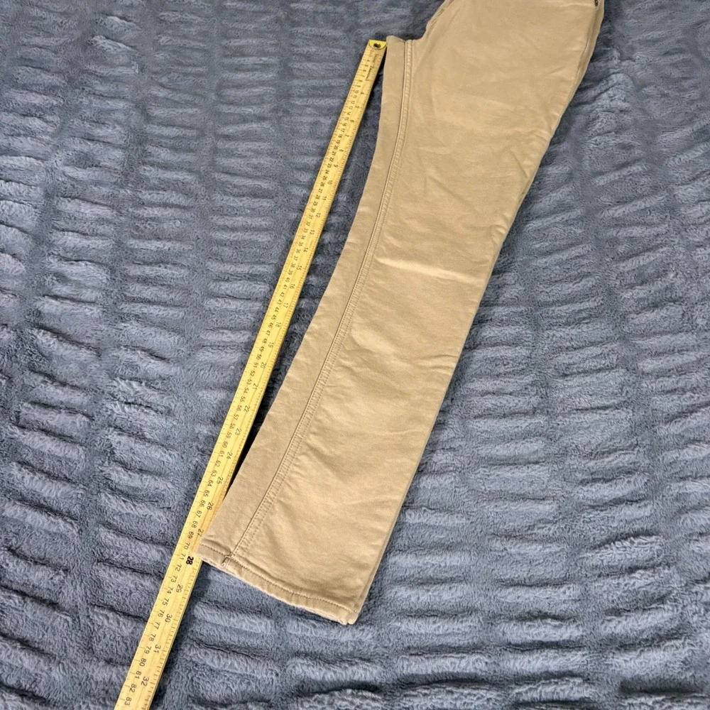 Banana Republic Traveler Skinny Fit Khaki Chino Pants Mens 28x30 Tan AT224